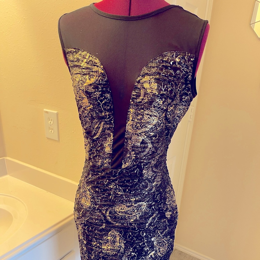 Black and Gold Dress